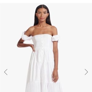 Staud elio midi dress sz 6